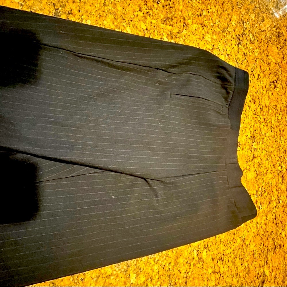 Zara Black Pinstripe Dress Pants